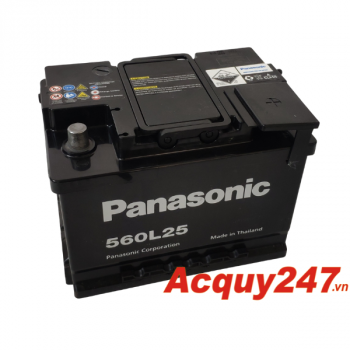 Ắc quy Panasonic 12v - 60ah - DIN 560L25