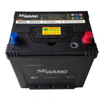 Ắc quy Sebang 60Ah 55D23L