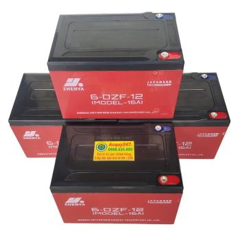 Bộ 4 bình ắc quy xe đạp điện Zhenya 48V