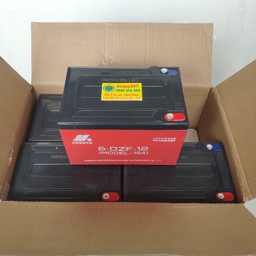 bộ 4 bình ắc quy xe đạp điện 48V